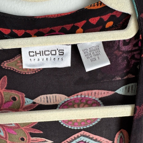 Chico's Multicolor Patterned Cardigan - Picture 2 of 3